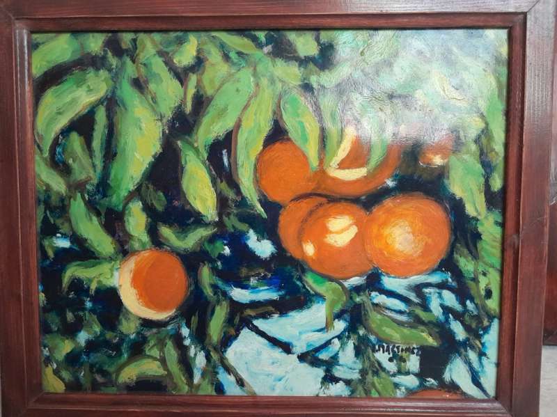 Exposicion postuma de Joaquin Martinez Olivares.