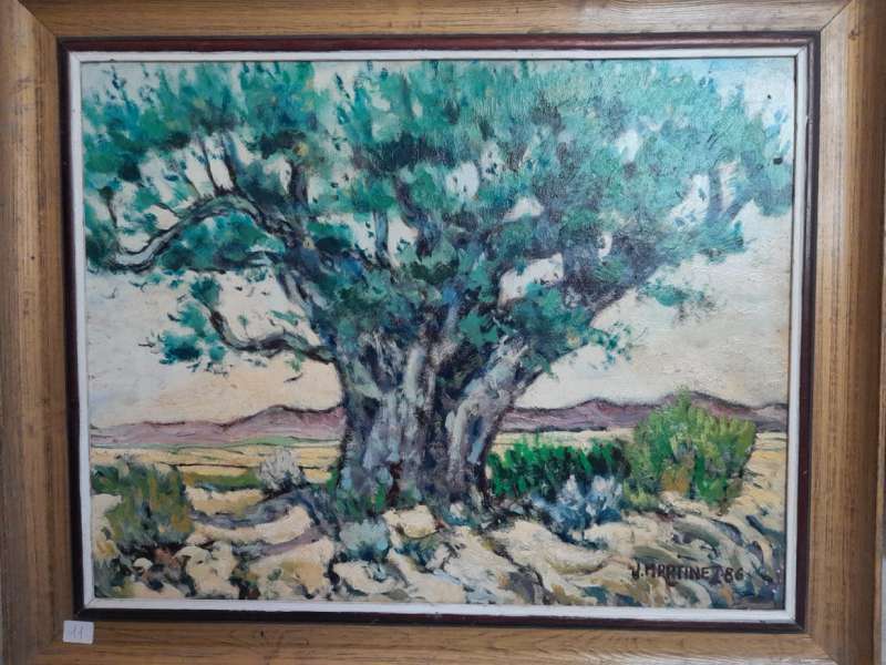 Exposicion postuma de Joaquin Martinez Olivares.