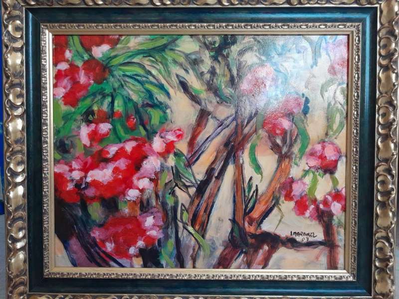 Exposicion postuma de Joaquin Martinez Olivares.