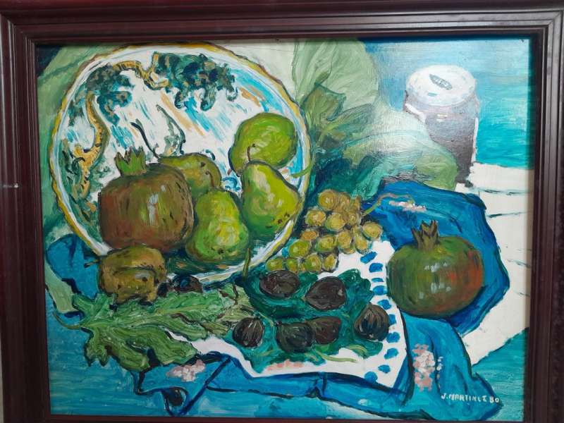 Exposicion postuma de Joaquin Martinez Olivares.