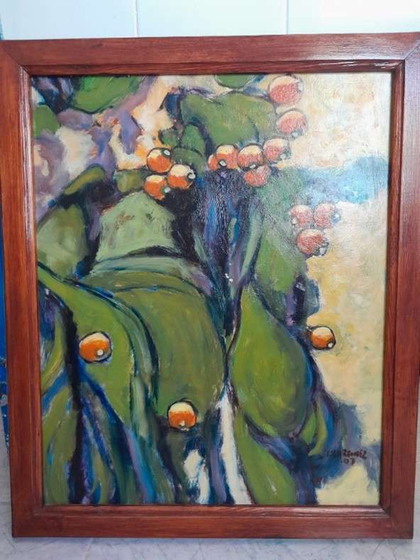 Exposicion postuma de Joaquin Martinez Olivares.