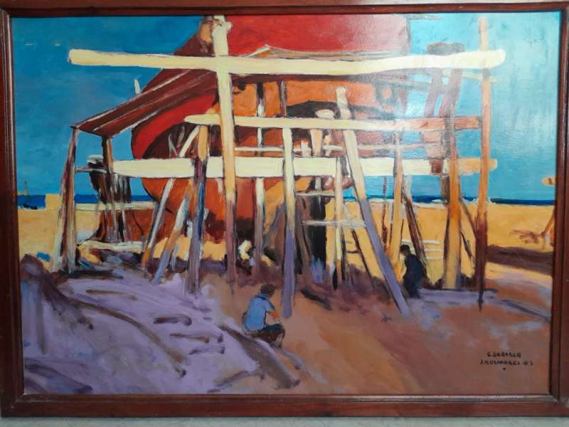 Exposicion postuma de Joaquin Martinez Olivares.