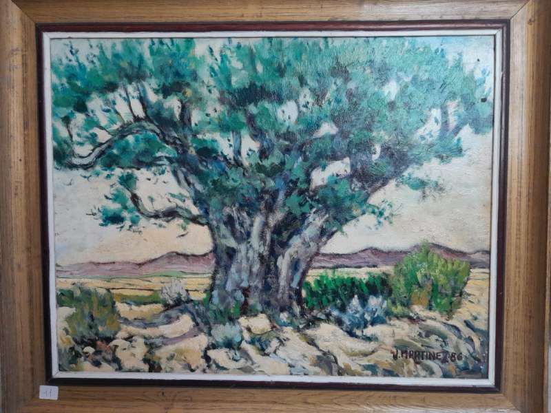 Exposicion postuma de Joaquin Martinez Olivares.