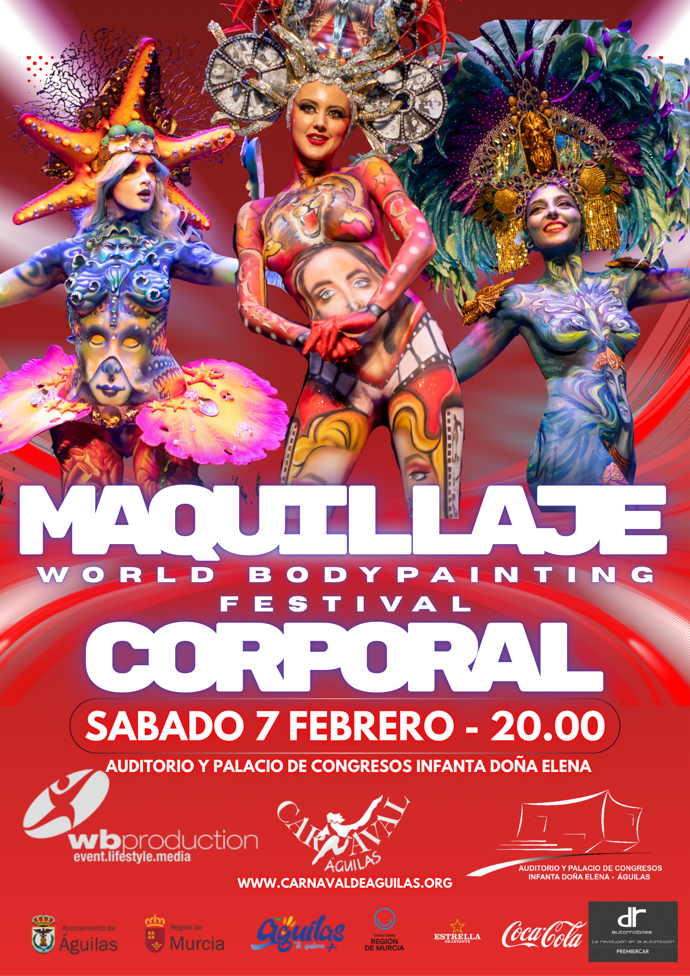 CONCURSO INTERNACIONAL DE MAQUILLAJE CORPORAL CARNAVAL DE AGUILAS 2026