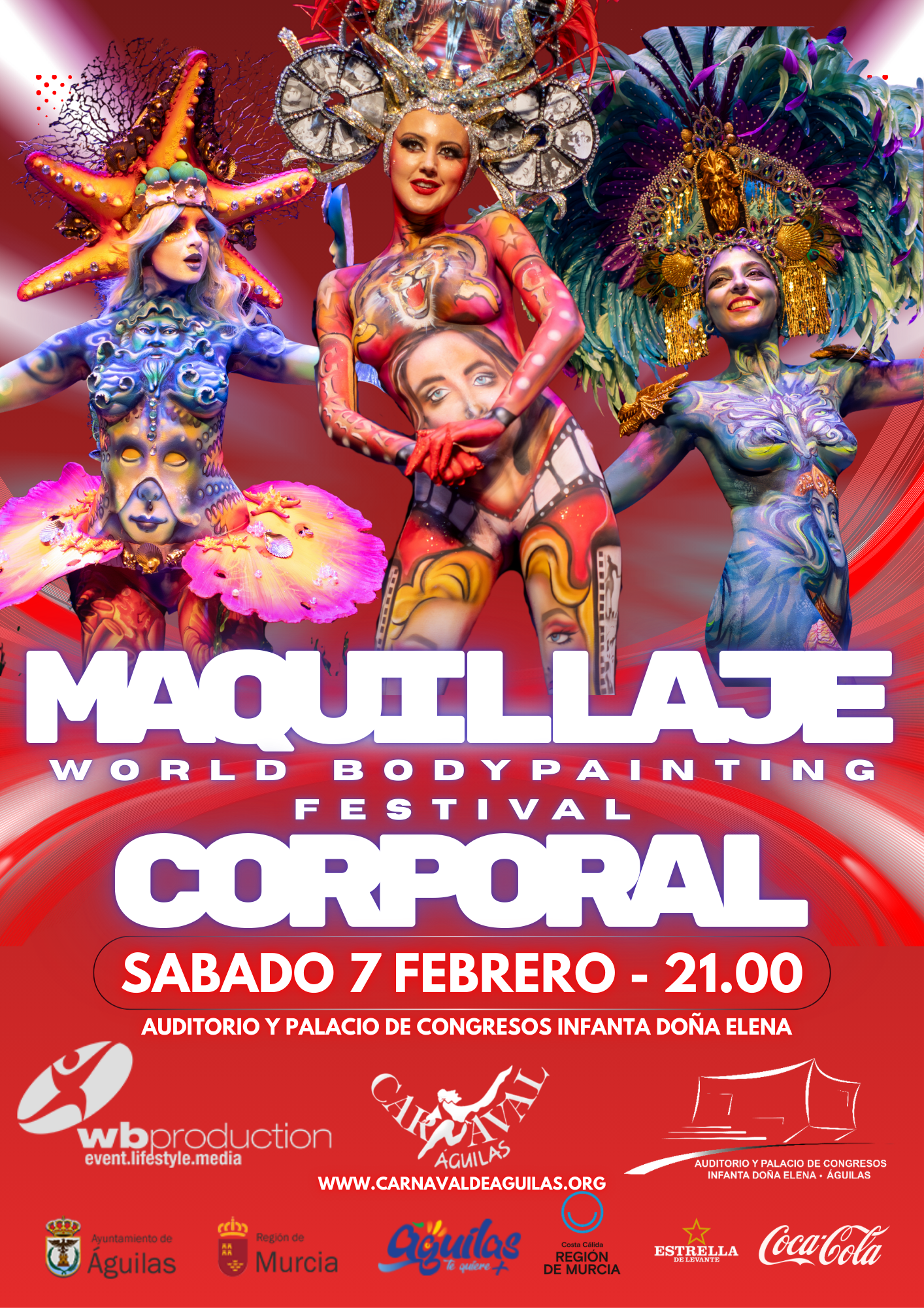 CONCURSO INTERNACIONAL DE MAQUILLAJE CORPORAL CARNAVAL DE AGUILAS 2026