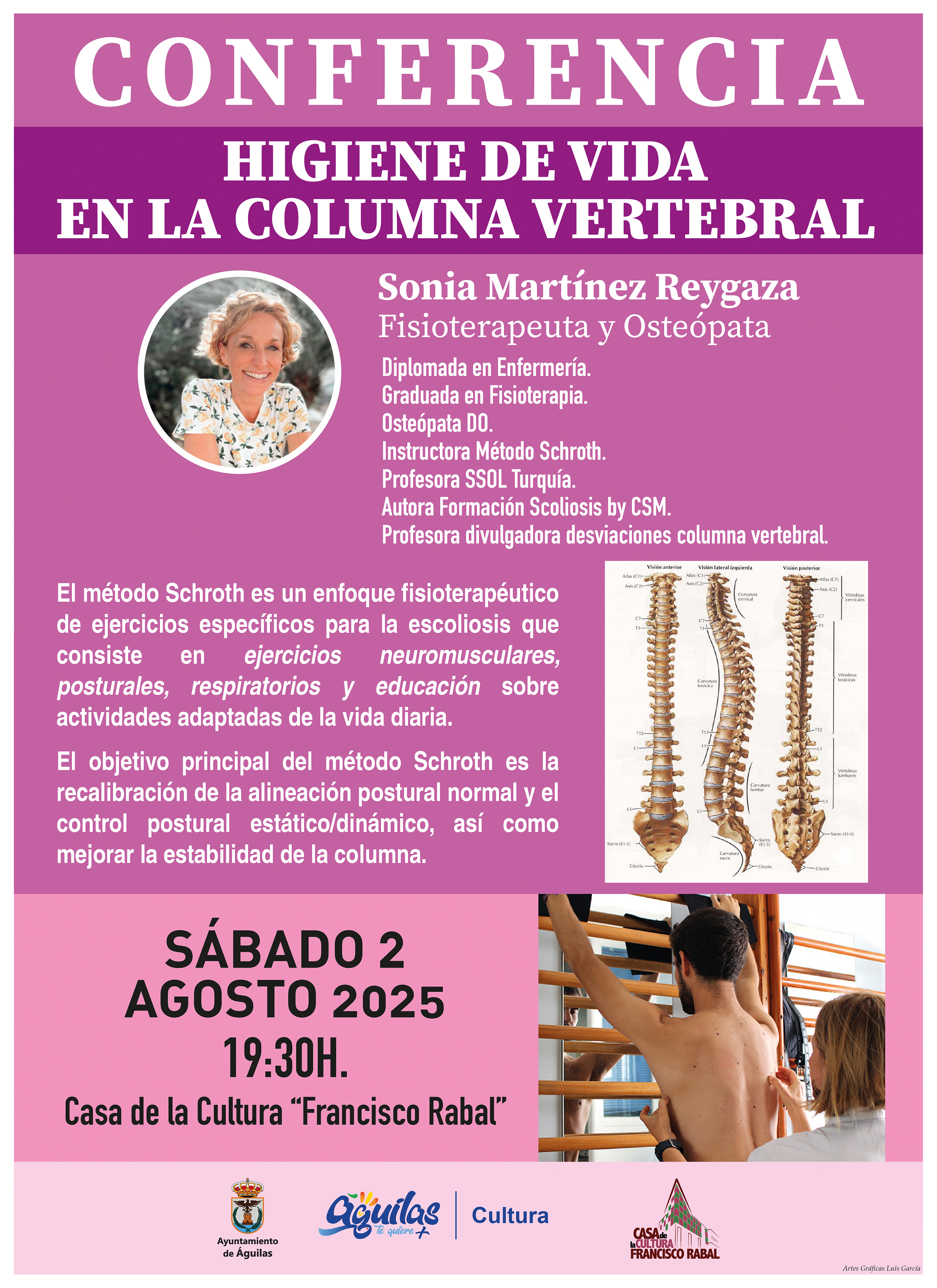 CONFERENCIA HIGIENE DE VIDA EN LA COLUMNA VERTEBRAL
