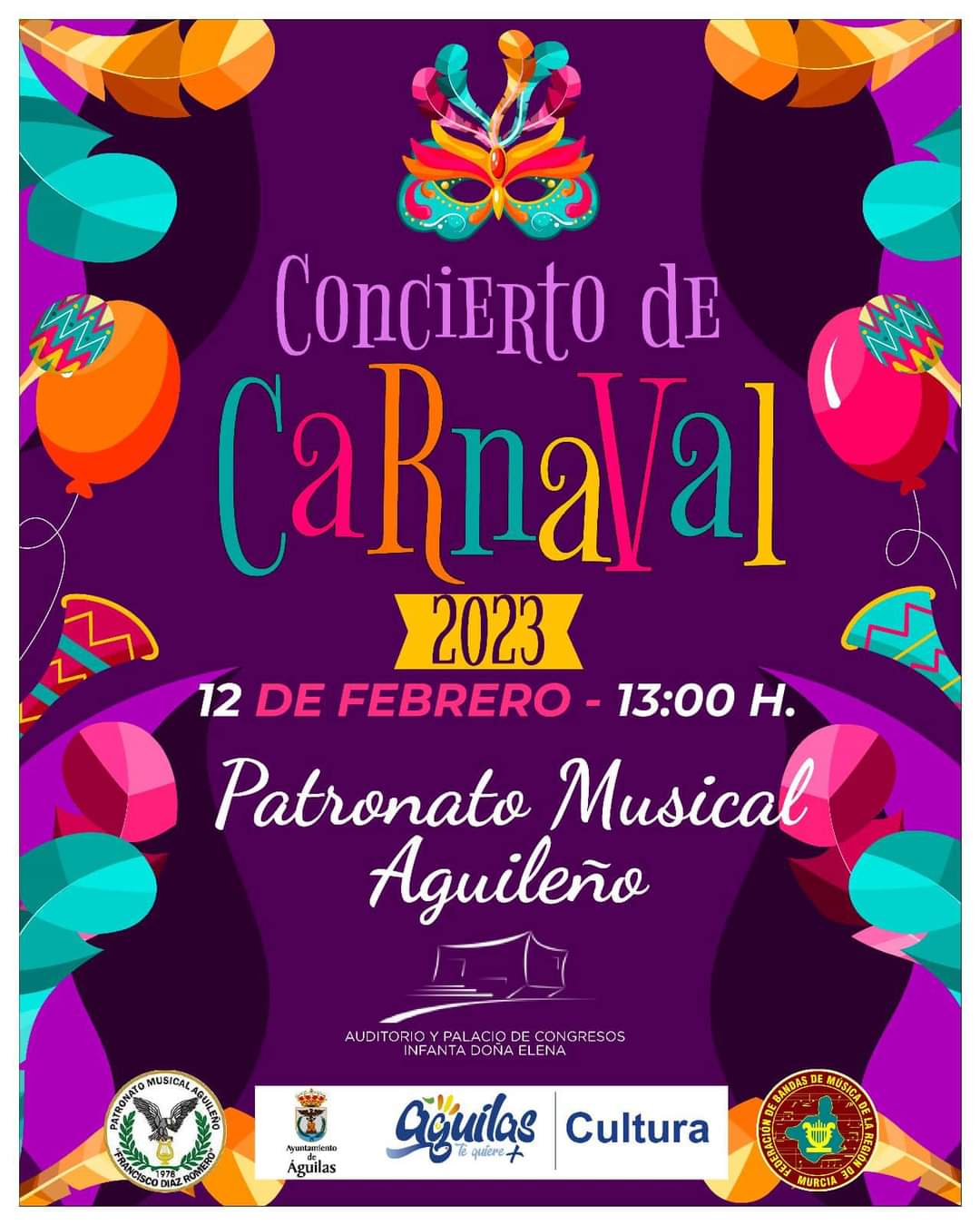 Concierto de Carnaval 2023 - Patronato Musical Aguileño