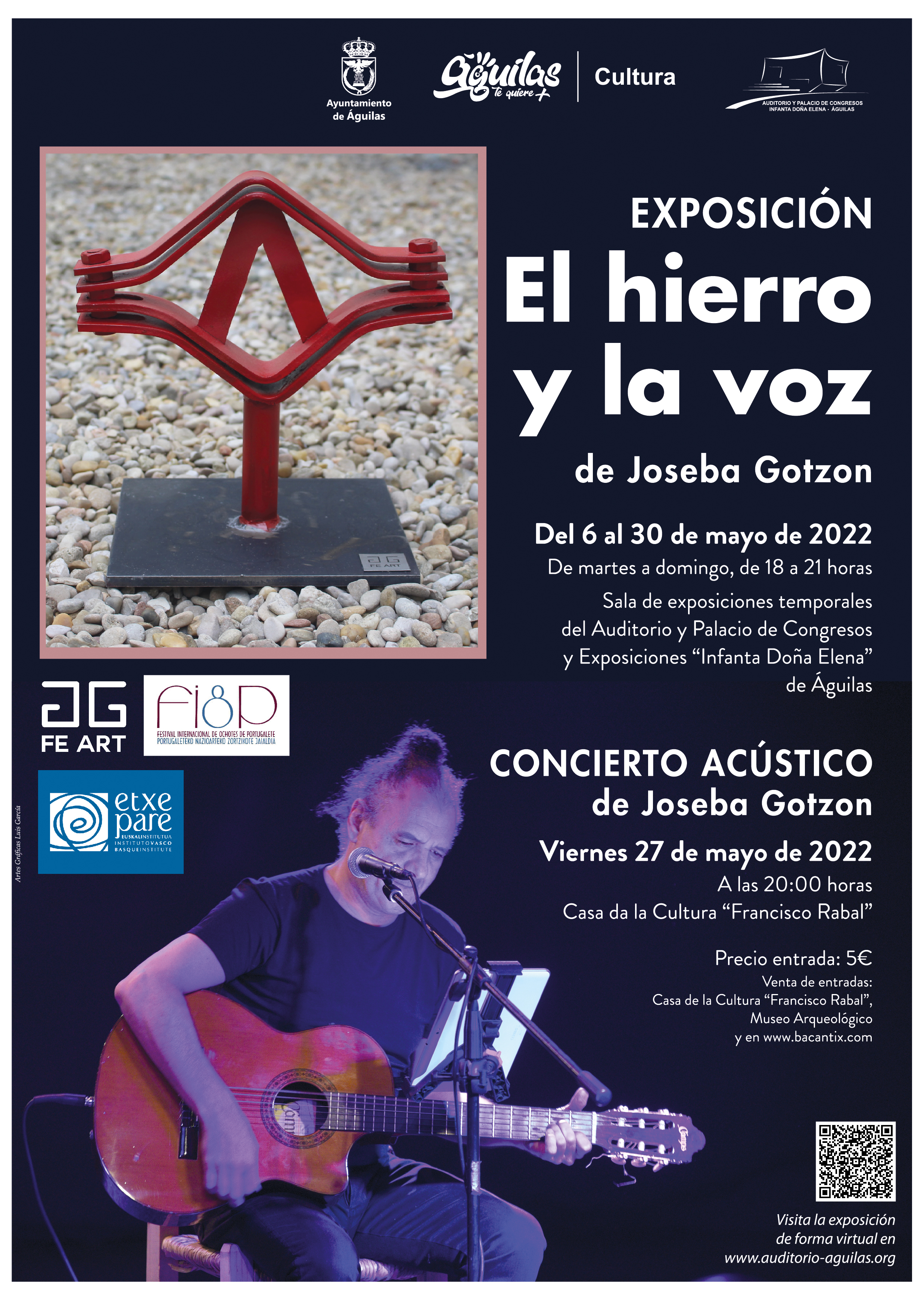 Exposición El Hierro y  la Voz de Joseba Gotzon